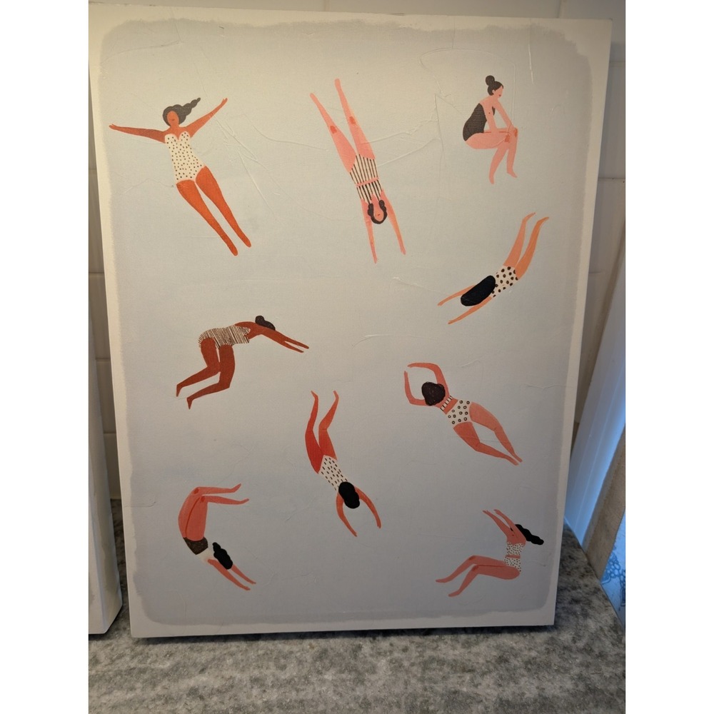 Minnows I by Victoria Borges Stretched Canvas 12x16 Set Of 2 Prints - Picture 2 of 12